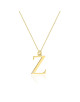 Zawieszka literka Z z łańcuszkiem