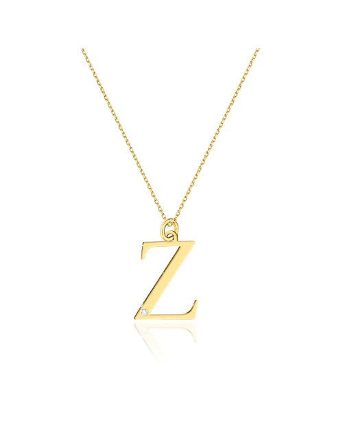 Zawieszka literka Z z łańcuszkiem