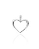 Zawieszka serce S-1, 0,025ct