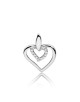 Zawieszka serce S-16, 0,06ct
