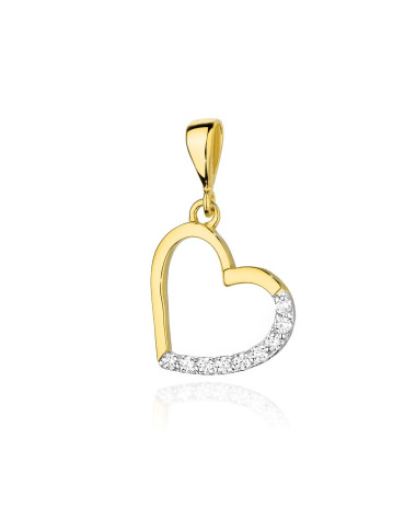 Zawieszka serce S-17, 0,35ct