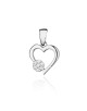 Zawieszka serce S-21, 0,06ct