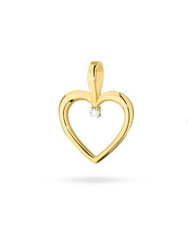 Zawieszka serce S-24, 0,05ct