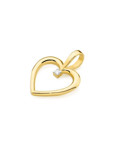 Zawieszka serce S-24, 0,05ct