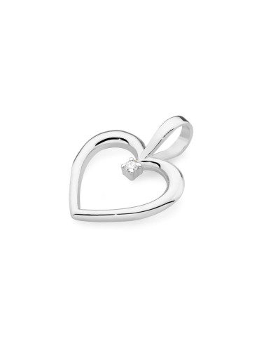 Zawieszka serce S-25, 0,005ct