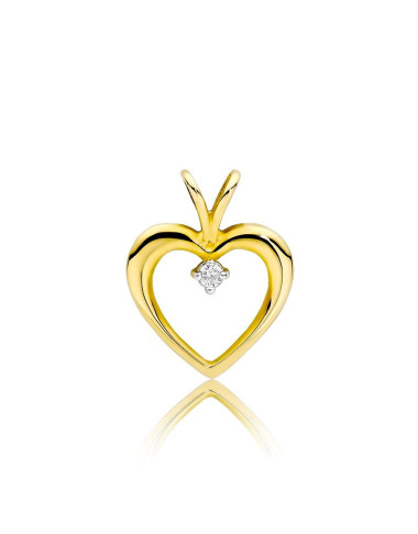 Zawieszka serce S-25, 0,005ct