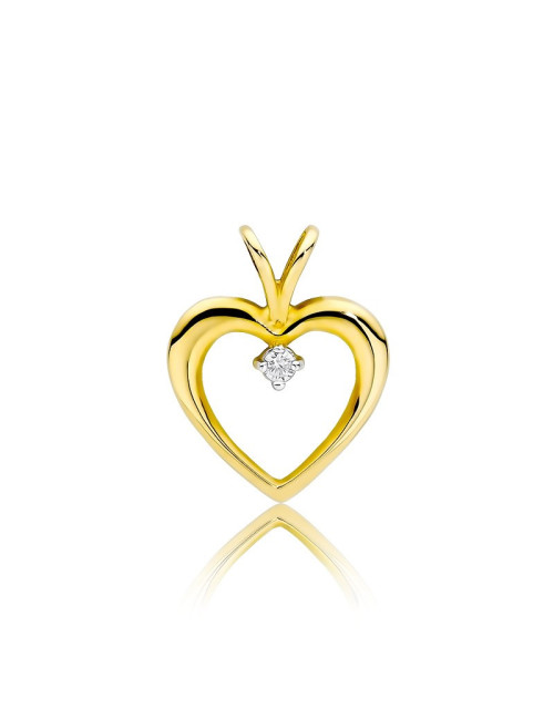 Zawieszka serce S-25, 0,005ct