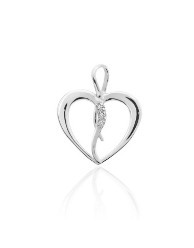 Zawieszka serce S-4, 0,025ct