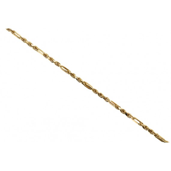 Złota elegancka bransoletka- kordel z złotymi elementami