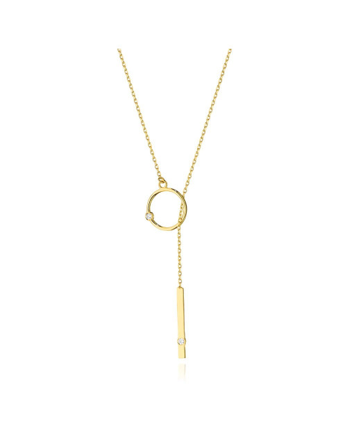 Złoty naszyjnik z brylantami