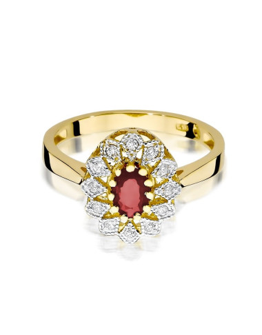 Pierścionek W354-RUBIN