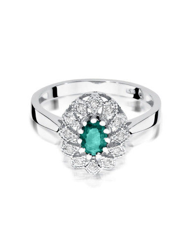 Pierścionek W354-SZMARAGD