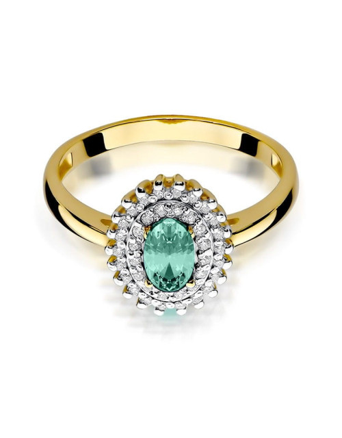 Pierścionek W303-SZMARAGD