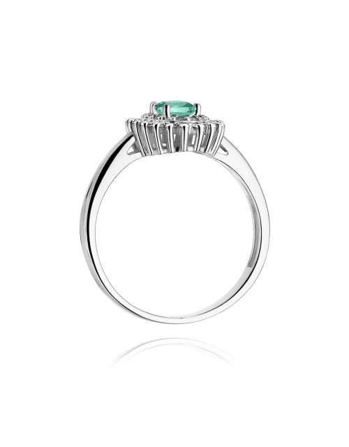 Pierścionek W303-SZMARAGD