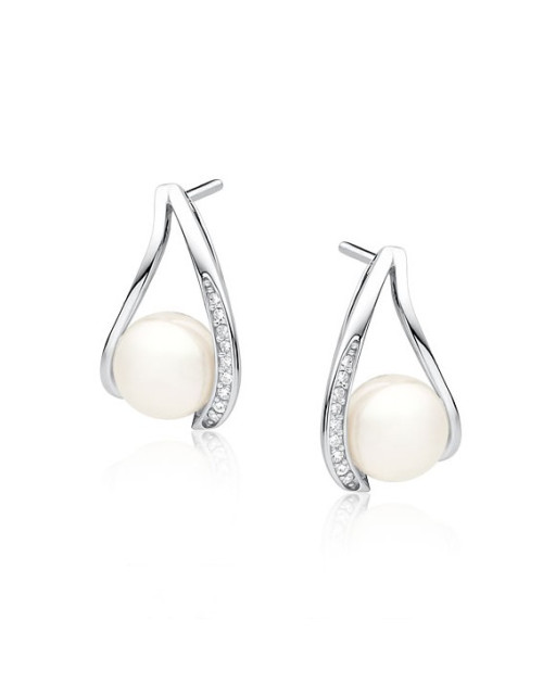 SREBRNE KOLCZYKI PR. 925 PEREŁKI