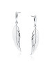 Srebrne kolczyki pr.925 - piórka