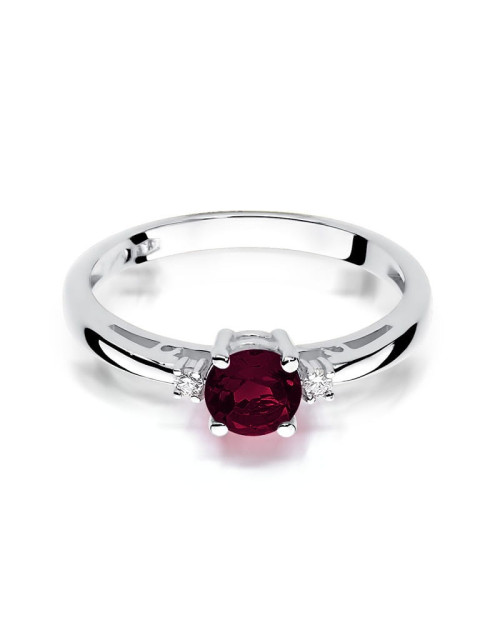 Pierścionek W010-GRANAT