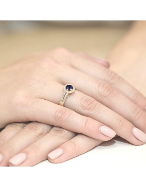 Pierścionek W087-SZAFIR