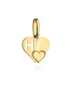 Zawieszka złota literka H z serduszkiem (Gramatura: 0.31)