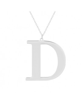 Srebrny naszyjnik pr.925 z literką D