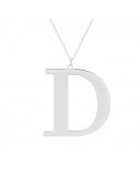 Srebrny naszyjnik pr.925 z literką D