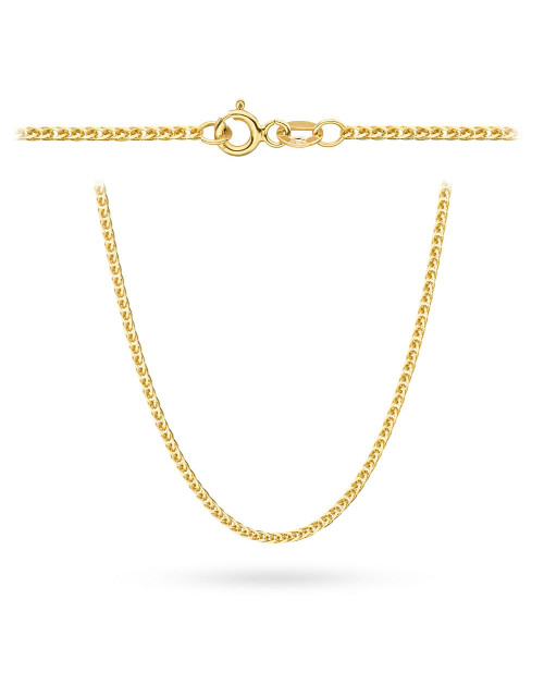 Łańcuszek złoty pr. 585 - splot lisi ogon 60 cm (Gramatura: 6.72)