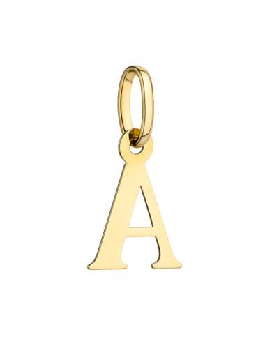 Zawieszka złota literka A duża (Gramatura: 0.55)