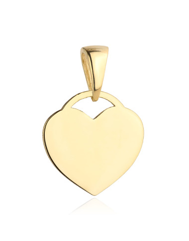 Zawieszka złote płaskie serce (Gramatura: 0.57)