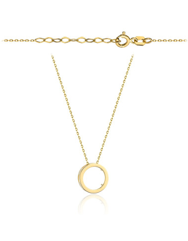 Naszyjnik złoty z ruchomym ringiem (Gramatura: 2.01)