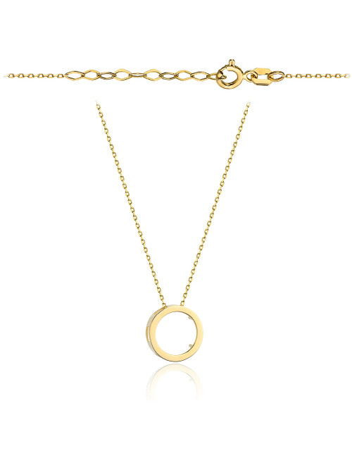 Naszyjnik złoty z ruchomym ringiem (Gramatura: 2.03)