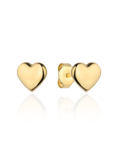 Kolczyki złote super lekkie serce (Gramatura: 0.46)