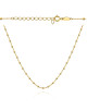 Naszyjnik złoty z kulkami diamentowanymi 42+3cm (Gramatura: 2.27)
