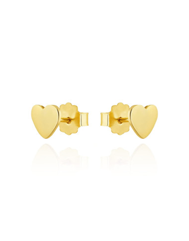Kolczyki złote pełne serca (Gramatura: 0.90)