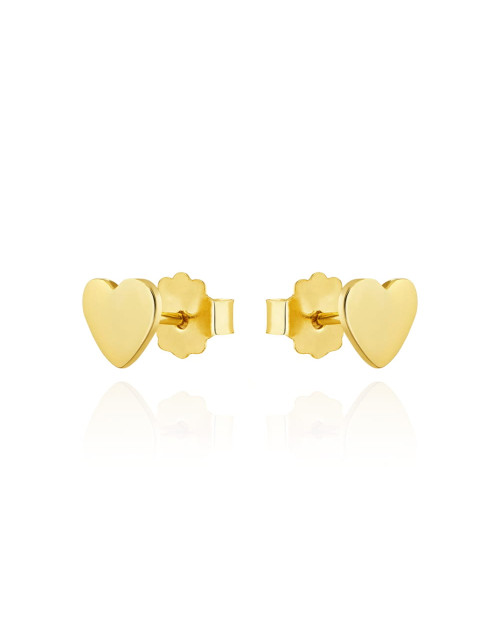 Kolczyki złote pełne serca (Gramatura: 0.90)