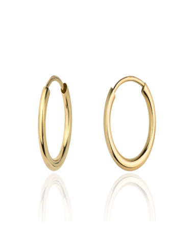 Kolczyki złote gładki owal (Gramatura: 1.78)