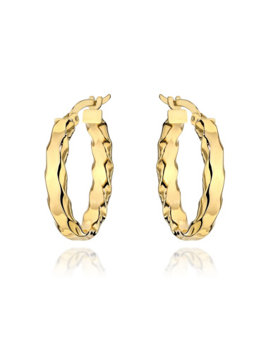 Kolczyki złote owale skręcone (Gramatura: 1.83)