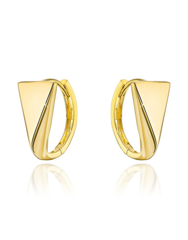 Kolczyki złote trójkąty na kreolu (Gramatura: 1.68)