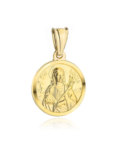 Medalik złoty święta Łucja (Gramatura: 3.56)