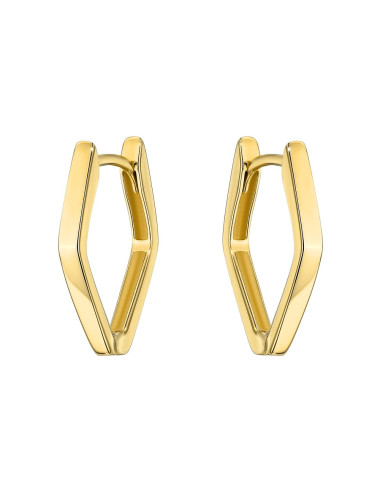 Kolczyki złote gładkie romby (Gramatura: 1.43)