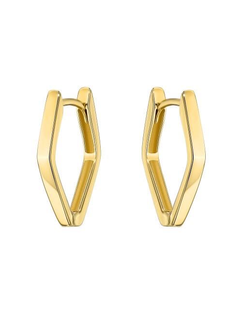 Kolczyki złote gładkie romby (Gramatura: 1.43)