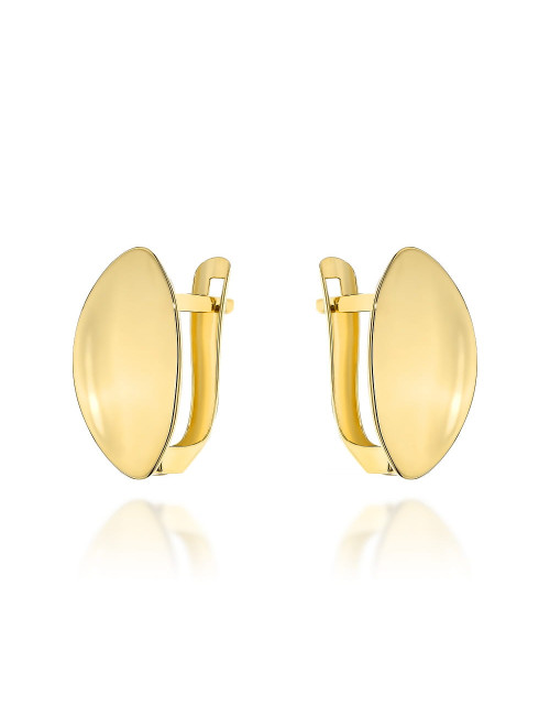 Kolczyki złote gładkie elipsy (Gramatura: 1.43)