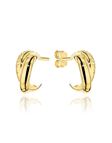 Kolczyki złote zakręcane na sztyfcie (Gramatura: 1.63)