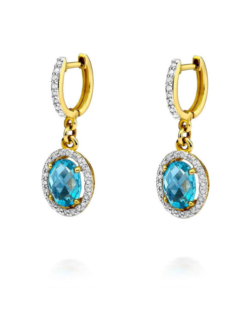 KOLCZYKI K0080 TOPAZ