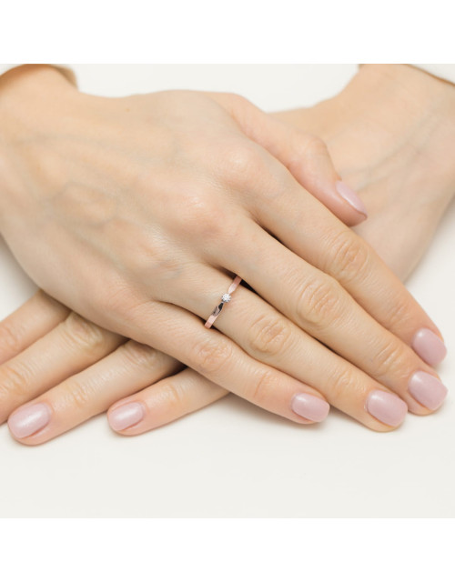 Pierscionek W561 0,04ct