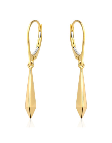 Kolczyki złote ozdobne na angielskim zapięciu (Gramatura: 1.26)