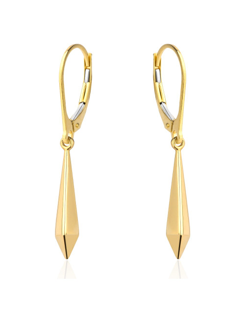 Kolczyki złote ozdobne na angielskim zapięciu (Gramatura: 1.26)