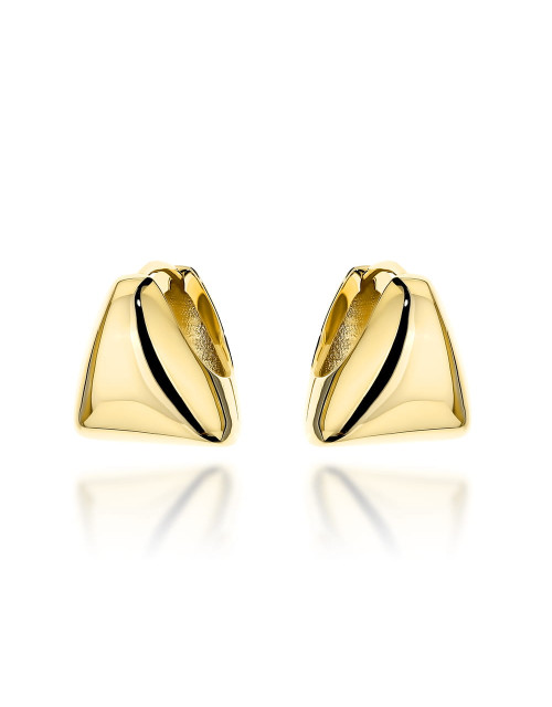Kolczyki złote gładkie trójkąty (Gramatura: 4.36)