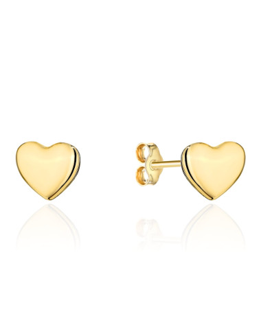 Kolczyki złote serduszko gładkie (Gramatura: 0.88)