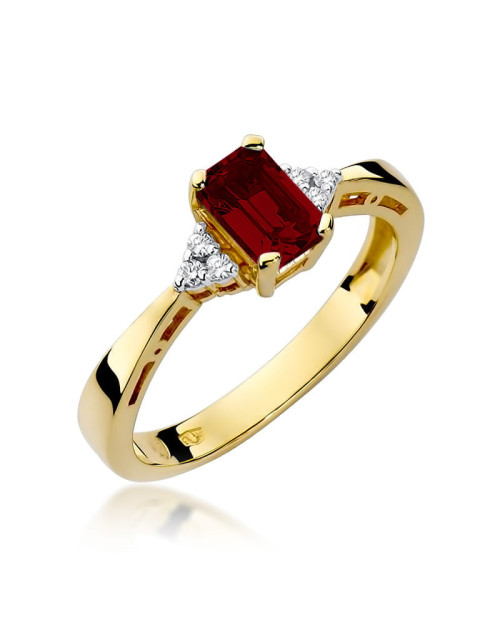 Pierscionek W0002-Granat