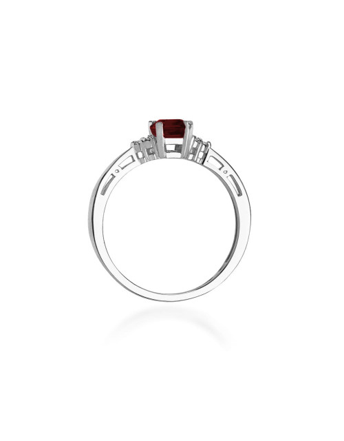 Pierscionek W0002-Granat